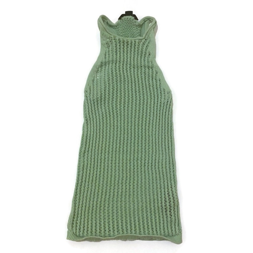 Alexander Wang Green Mesh detailed  tanks